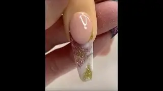 Extreme Low Odor Custom Glitter Acrylic Nail Tutorial - Pt1