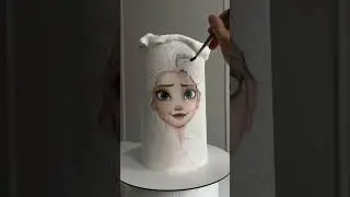 Торт на тему «Холодное сердце»