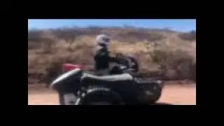 Africa Twin Hack Rig out on Willow Springs Ranch Rd, Oracle AZ. CRF1100