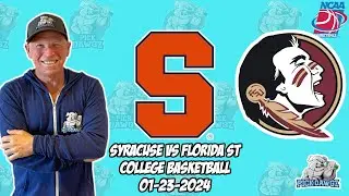 Syracuse vs Florida State 1/23/24 Free College Basketball Picks and Predictions  | NCAAB Pick