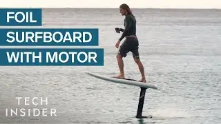 Foil Surfboard Has A Motor To Fly Above Water