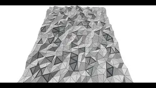 3D modeling a triangulated facade using Sketchup