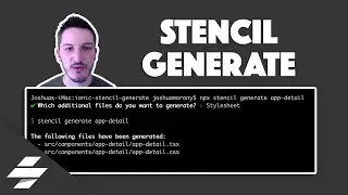 Automatically Create StencilJS Components with the Generate Command