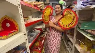 Laxmi Puja Preparation Vlog| Kolkata Sholoana Store Visit|  Saree Shopping 