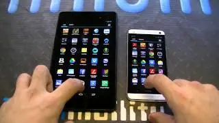 New Nexus 7 vs. HTC One Android 4.3 speed comparison