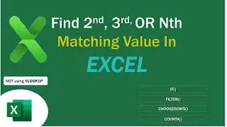 Lookup and Find the 2nd, 3rd, or the Nth Matching Value in Excel #1stmatch #2ndmatch #nthValue