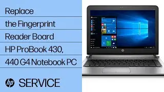 Replace the Fingerprint Reader Board | HP ProBook 430, 440 G4 Notebook PC | HP