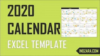 2020  Excel Calendar Template - Free Download - 20 Calendar Designs