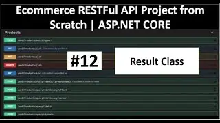 ECommerce Shopping Cart API in ASP.NET CORE PART-12| Result Class