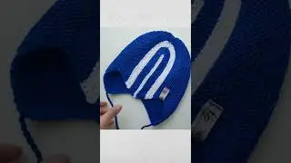 ДЕТСКАЯ ШАПКА СПИЦАМИ. ШАПКА С МЫСИКОМ. ШАПКА КОНЬКОБЕЖЦА. ВЯЗАНИЕ. КАК СВЯЗАТЬ ШАПКУ С МЫСИКОМ