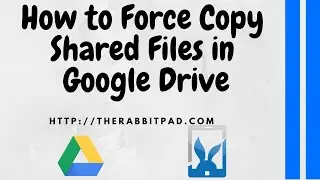 How to Force a Copy of a Google Doc