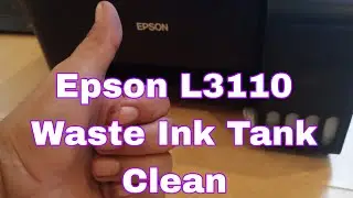 Epson L3110 Waste Tank cleaning easy.