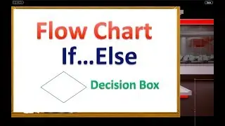 Flowchart for Smallest of Two Numbers | Flowchart If Else Condition|Flowchart If Else Example