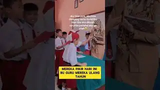 momen haru ketika murid kasih surprise ulang tahun buat buk guru ‼️‼️