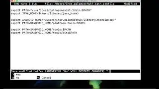 How to Set Android Studio Environment Variables on bashrc profile on Mac OS