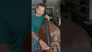 The first notes of the day I play on double bass! 