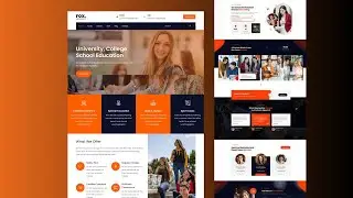 Responsive Educational Website / Online Courses Website Using HTML CSS & JS #viralvideo#video#trend