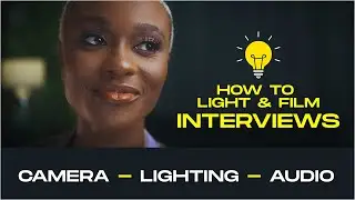 HOW I SET UP & LIGHT AN INTERVIEW SESSION -  (BMPCC4K / BMPCC6K) SIGMA ART 18-35MM - CINEMATIC