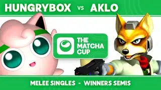 🍵Matcha Cup: Hungrybox (Jigglypuff) vs Aklo (Fox) | SSBM Melee Winners Semis