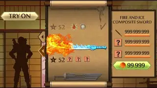 Shadow Fight 2 The Most Powerful Fire and Ice Composite Sword