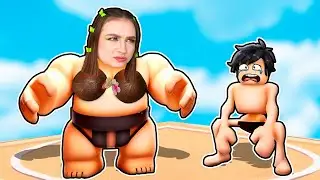 НАБРАЛА 1000 КГ и СТАЛА САМОЙ СИЛЬНОЙ в ROBLOX ! 😱 Симулятор Сумо Роблокс