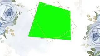 Floral Wedding Invitation Green Screen Template | Green Screen Wedding Invitation Template