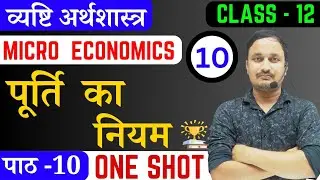 पूर्ति का नियम।व्यष्टि अर्थशास्त्र।class 12।पाठ 9।micro economics class 12 chapter 9 in hindi