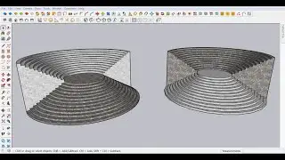 How to make Conical Staircase in SketchUp - Full Tutorial
