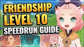 FRIENDSHIP LEVEL 10 SPEEDRUN GUIDE! (UNLOCK NAME CARDS AND ACHIEVEMENTS!) Genshin Impact Any% Glitch
