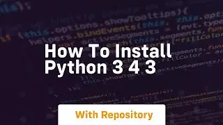 How to install python 3 4 3