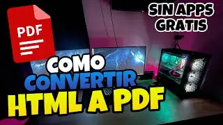 👉 Como CONVERTIR un ARCHIVO HTML a PDF 🔥 2024