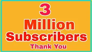 3 Million subscribers (Family)🎉🎉🎉 Thank you dear friends 💖