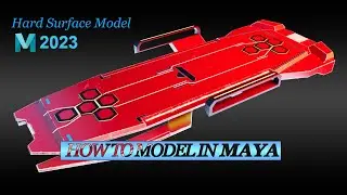 How to make 3D model in Maya 2023 / Beginner Tutorial / Maya tutorial / Hoverboard