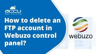 How to delete an FTP account in Webuzo control panel?