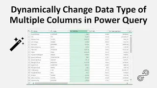 Dynamically Change Data Type of Multiple Columns using Power Query