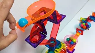 Marble Run☆Colorful Magnet Heart Shape Course [Mag World]