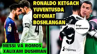 RONALDO KETGACH BARCHAMIZGA JUDA QIYIN BOLDI, MESSI VA RAMOS XALIXAM DUSHMANLAR