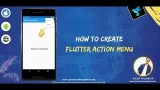 How to create menu action button in flutter app (Popup Menu Button)