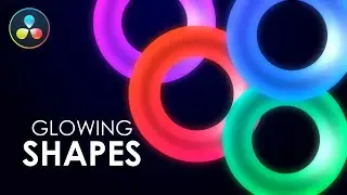 Glowing 3D Shapes - Motion Graphics | DaVinci Resolve Tutorial