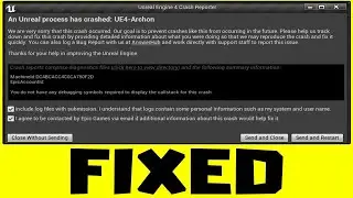 How to Fix an Unreal Process Has Crashed UE4 - Complete Solution - levelu unloaded