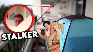 Vi tältade på balkongen och följande hände..