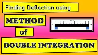 How to find deflection using Double Integration Method | Example 01 | Easy way | 2022
