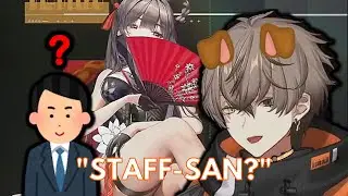 Alban asks Staff-san permission to bark