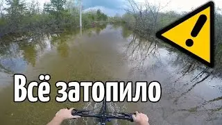 Покатушка по затопленным дачам. Выживание в потоп. (1080р 60fps)