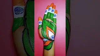 Flag painting 🇮🇳💖🫡 / Indian National Flag #shorts #republicday #independenceday #flag #painting