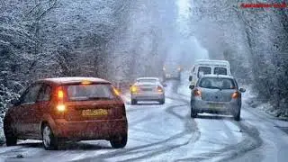 Безопасное Вождение автомобиля Зимой, 10 основных правил. Driving a car in winter.