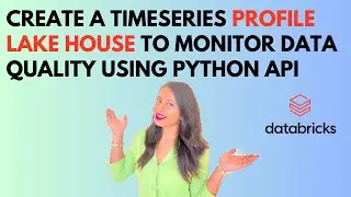 Create a TimeSeries Profile lakehouse monitor for data quality using Python API #databricks