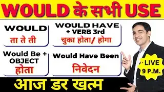 WOULD uses In Spoken English | English Speaking Practice | English Lovers Live