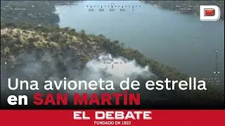 Una avioneta de estrella en San Martín de Valdeiglesias (Madrid) con dos personas a bordo