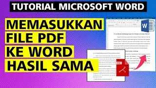 2 Cara Memasukkan File Pdf Ke Microsoft Word Dengan Mudah